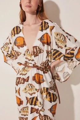 VESTIDO LONGO PEIXES