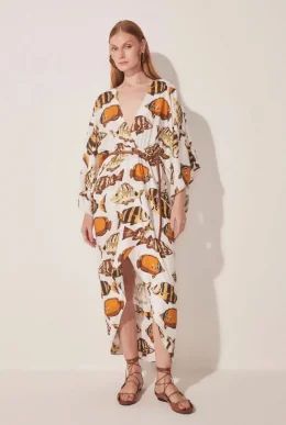 VESTIDO LONGO PEIXES