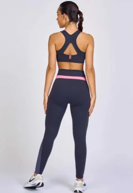 LEGGING RECORTE DE SUPPLEX COM ELASTICO GRAFITE IRON