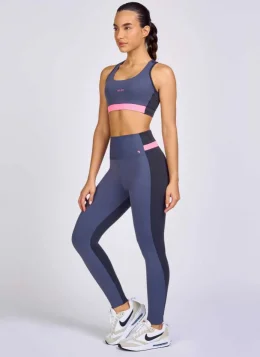 LEGGING RECORTE DE SUPPLEX COM ELASTICO GRAFITE IRON