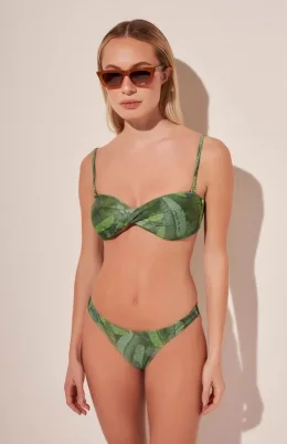 BIQUINI SUTIA FAIXA FOLHAGEM TROPICAL