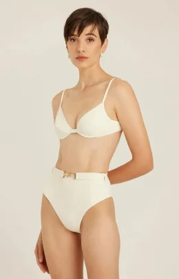 CALCA ALTA CINTO OFF WHITE CALCA ALTA CINTO OFF WHITE