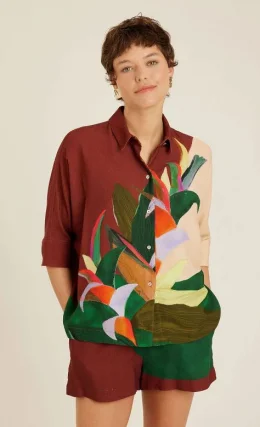 CAMISA CROPPED BROMELIA