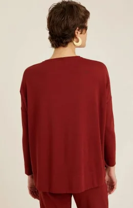 BLUSA MOLETINHO MANGA LONGA CANELA