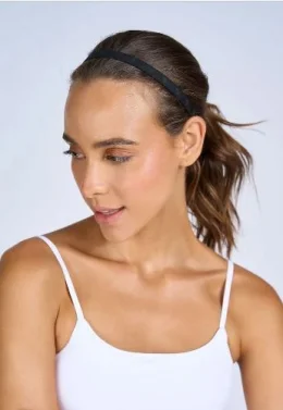 HEADBAND 1,1 CM SIMBOLO RELEVO PRETO UN