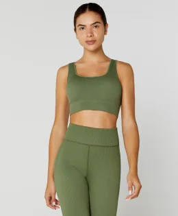 TOP REGATA SEAMLESS VERDE CAMPO