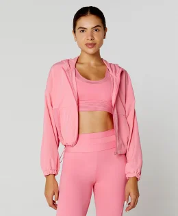 JAQUETA CORTA VENTO C/ CAPUZ E REGULAGEM