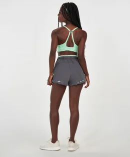 SHORTS SOBREPOSTO BOLSO INTERNO CINZA FERRO