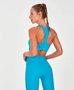 TOP ELASTICO C/ REGULAGEM COSTAS NADADOR AZUL INTENSO