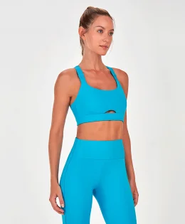 TOP ELASTICO C/ REGULAGEM COSTAS NADADOR AZUL INTENSO