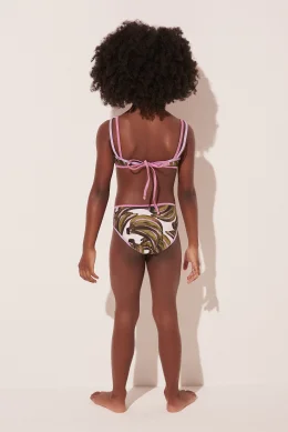 BIQUINI INFANTIL CAMISETA BANANAS DUPLA FACE