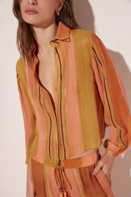 CAMISA MANGA LONGA LISTRA PINCELADA