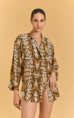 CAMISA SILKY SEDA JIBOIA M