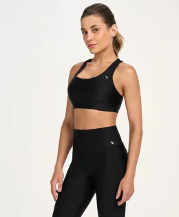 TOP ETERNO SHINE COSTAS NADADOR PRETO