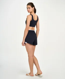 SHORTS 3 EM 1 TN AG CINZA SUAVE DUPLA FACE COM PRETO