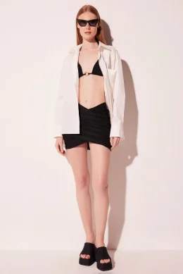 SAIA CURTA PATAGONIA PRETO