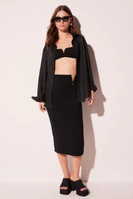 SAIA MIDI LAGOA PRETO TEXTURA