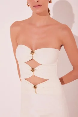 VESTIDO MIDI FLOR DE SAL BRANCO