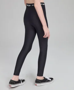 LEGGING COS ELASTICO AG LISTRAS PRETO
