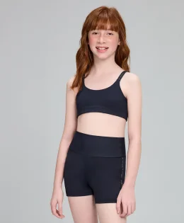 TOP ELASTICO PERSONALIZADO PRETO