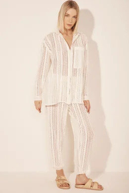 CALCA BAGGY RELENTO OFF WHITE