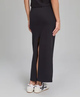 SAIA MIDI DE MALHA PRETO