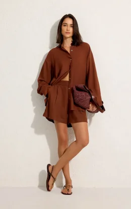 CAMISA COMFORT NEW MARROM CAPUCCINO