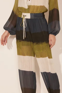 CALCA BAGGY LISTRADO TEXTURA