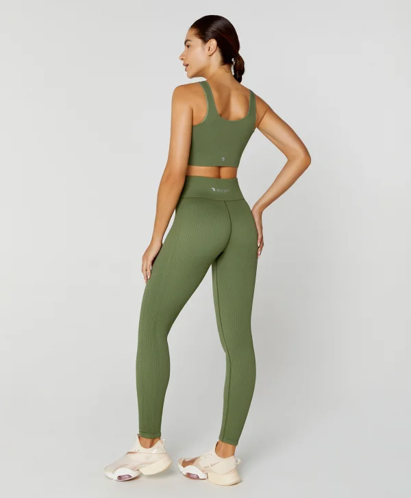 LEGGING COS ALTO SEAMLESS VERDE CAMPO