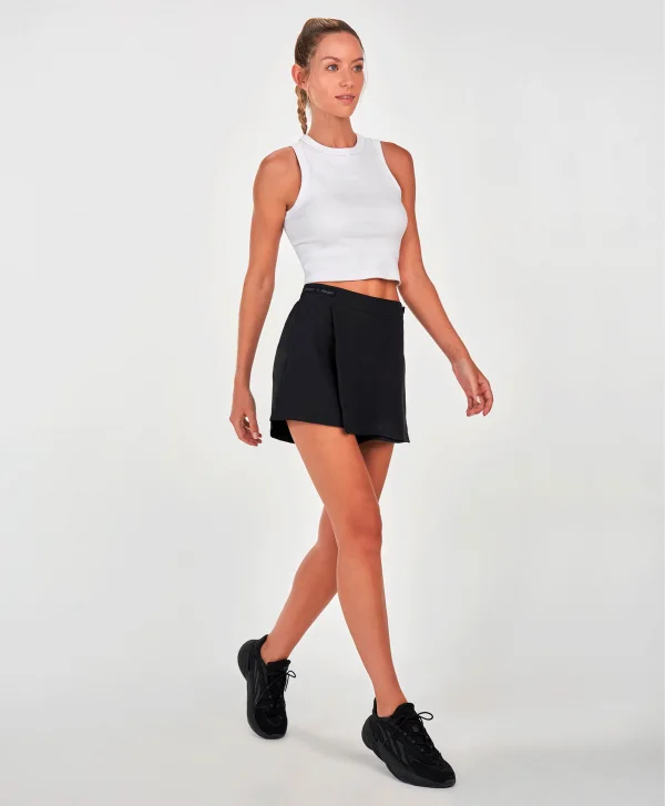 SHORTS SAIA TRANS. ELAS. PERSONALIZADO PRETO