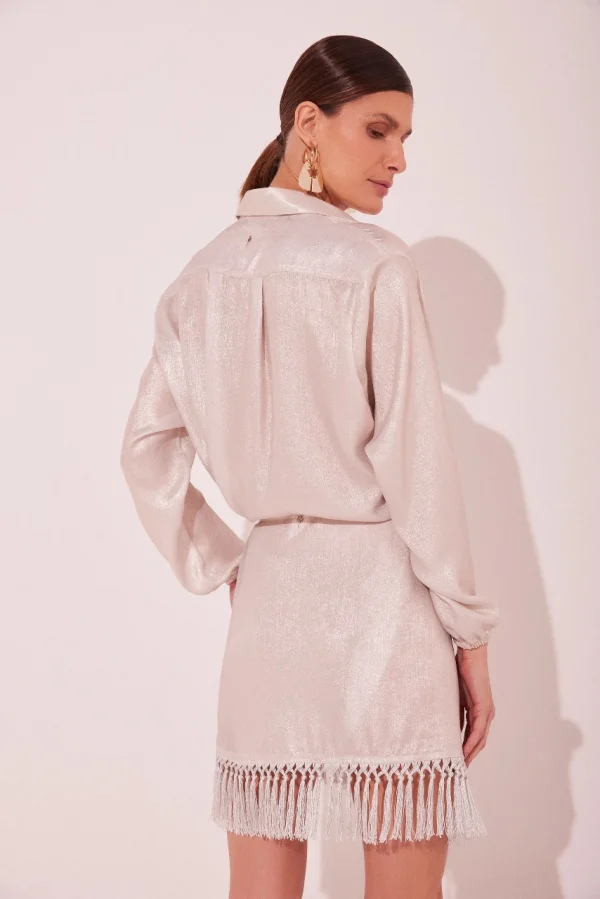 SAIA CURTA SHINE OFF WHITE