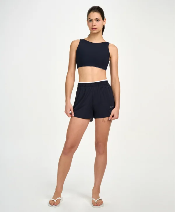 SHORTS 3 EM 1 TN AG CINZA SUAVE DUPLA FACE COM PRETO