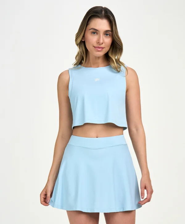 REGATA CROPPED REFLETIVOS PRETO ROSA