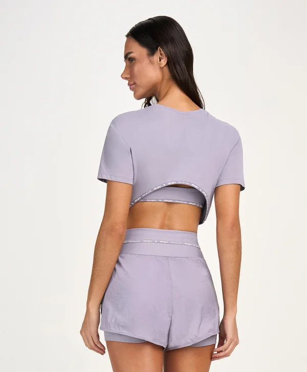 T-SHIRT CROPPED ELASTICO ALTO GIRO