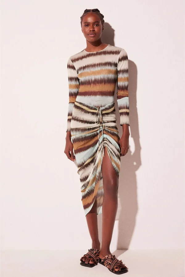 BLUSA MANGA LONGA LISTRADO TIE DYE