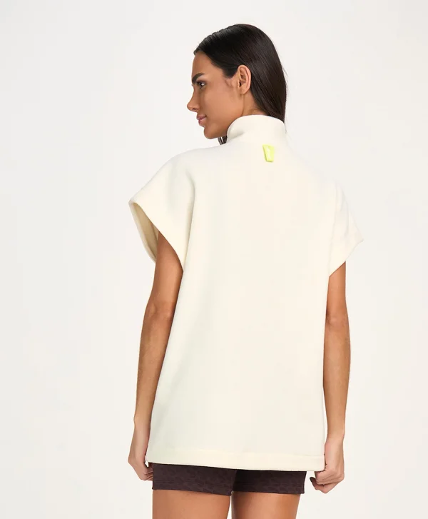 COLETE FLEECE OVERSIZED OFF WHITE TAM UNICO