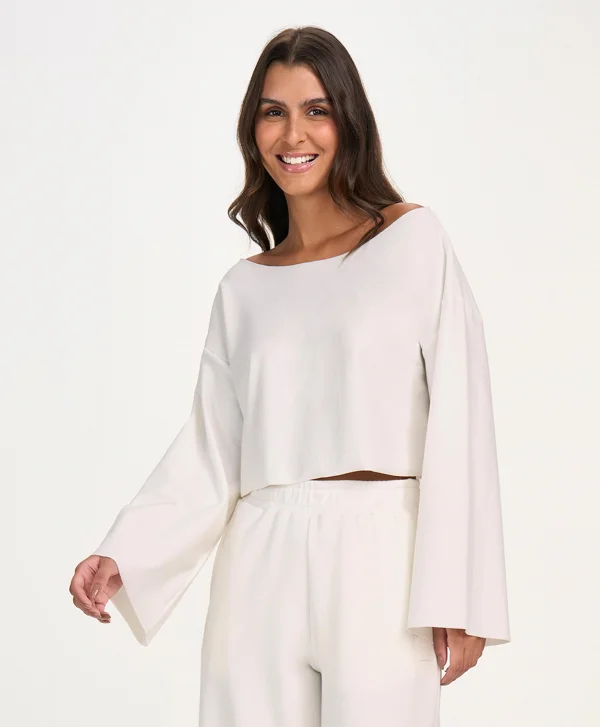 BLUSA CROPPED DECOTE CANOA CORES