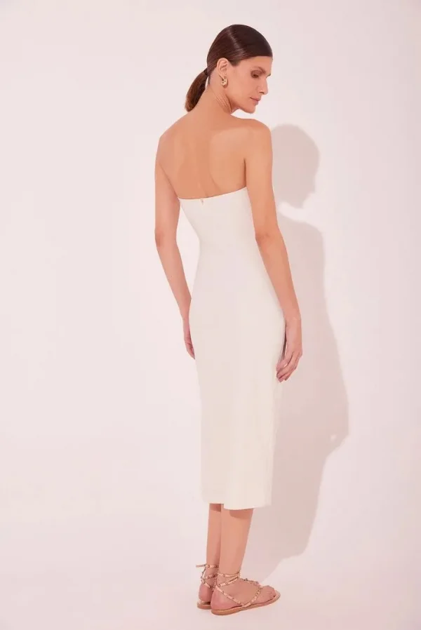 VESTIDO MIDI FLOR DE SAL BRANCO
