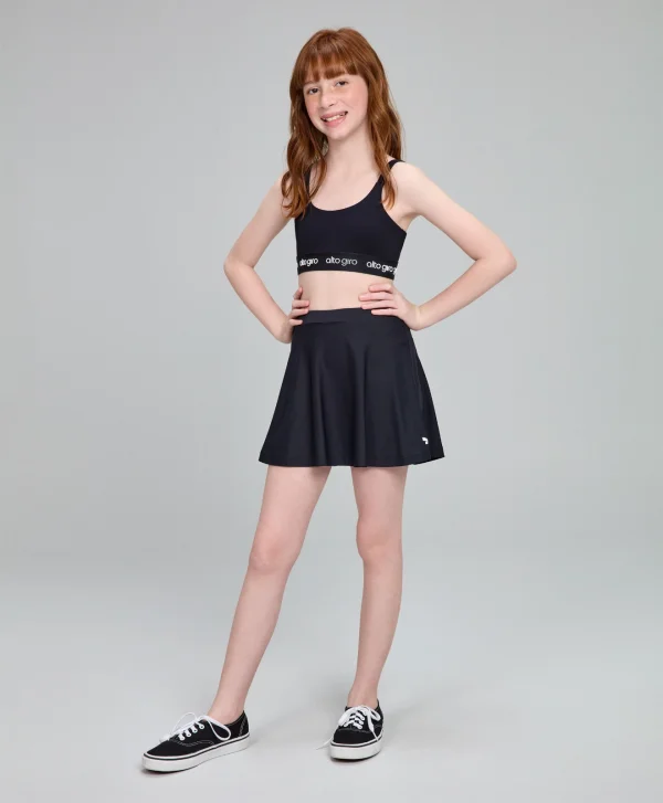 SAIA SOBREPOSTA ROSA PRETO KIDS