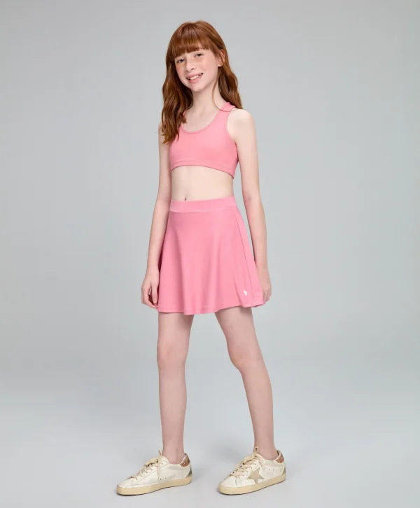 SAIA SOBREPOSTA ROSA PRETO KIDS