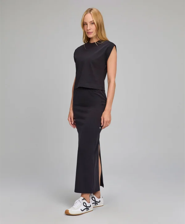 SAIA MIDI DE MALHA PRETO