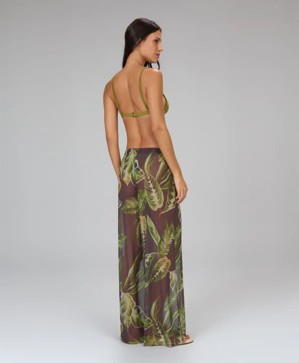 CALCA WIDE LEG TULE ESTAMPA