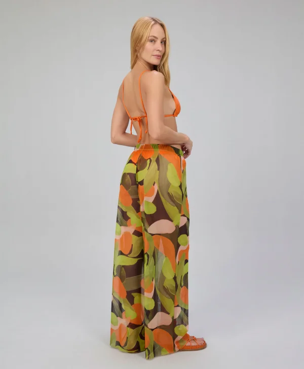 CALCA WIDE LEG TULE ESTAMPA