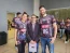 Os capites Dani Lins (feminino) e Eder Carbonera com o vice-presidente da Unimed Bauru, Luciano Soares Camargo