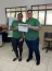 Aluna do Projeto Seara de Luz e Gustavo Carmona Chinalli, monitor do programa, na formatura do Programa Flix