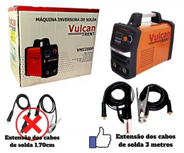 INVERSORA 200P - MMA (220v) - VULCAN + MASCARA