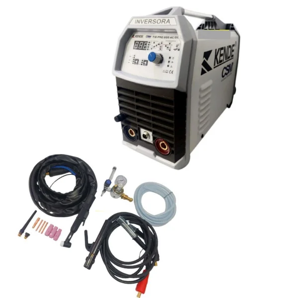 MAQUINA TIG AC/DC PULSADO 200A -  220V - KENDE