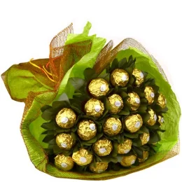 Buqu de Ferrero Rocher Verde