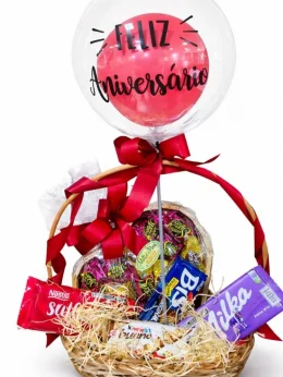 Cesta Chocolate + Bal�o