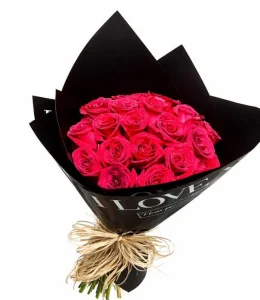 20 Rosas papel black